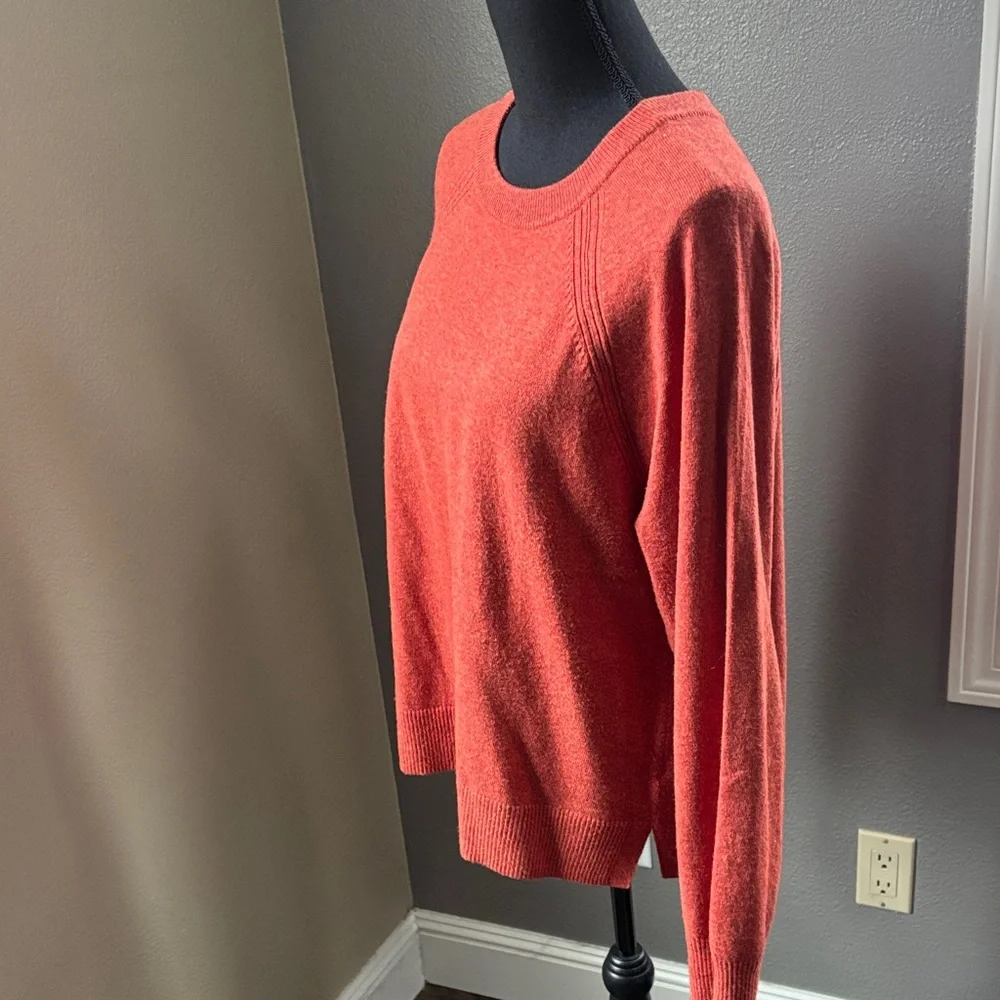 J. Crew Factory Women's Scoop Neck Sweater in Rust - Picture 3 of 5